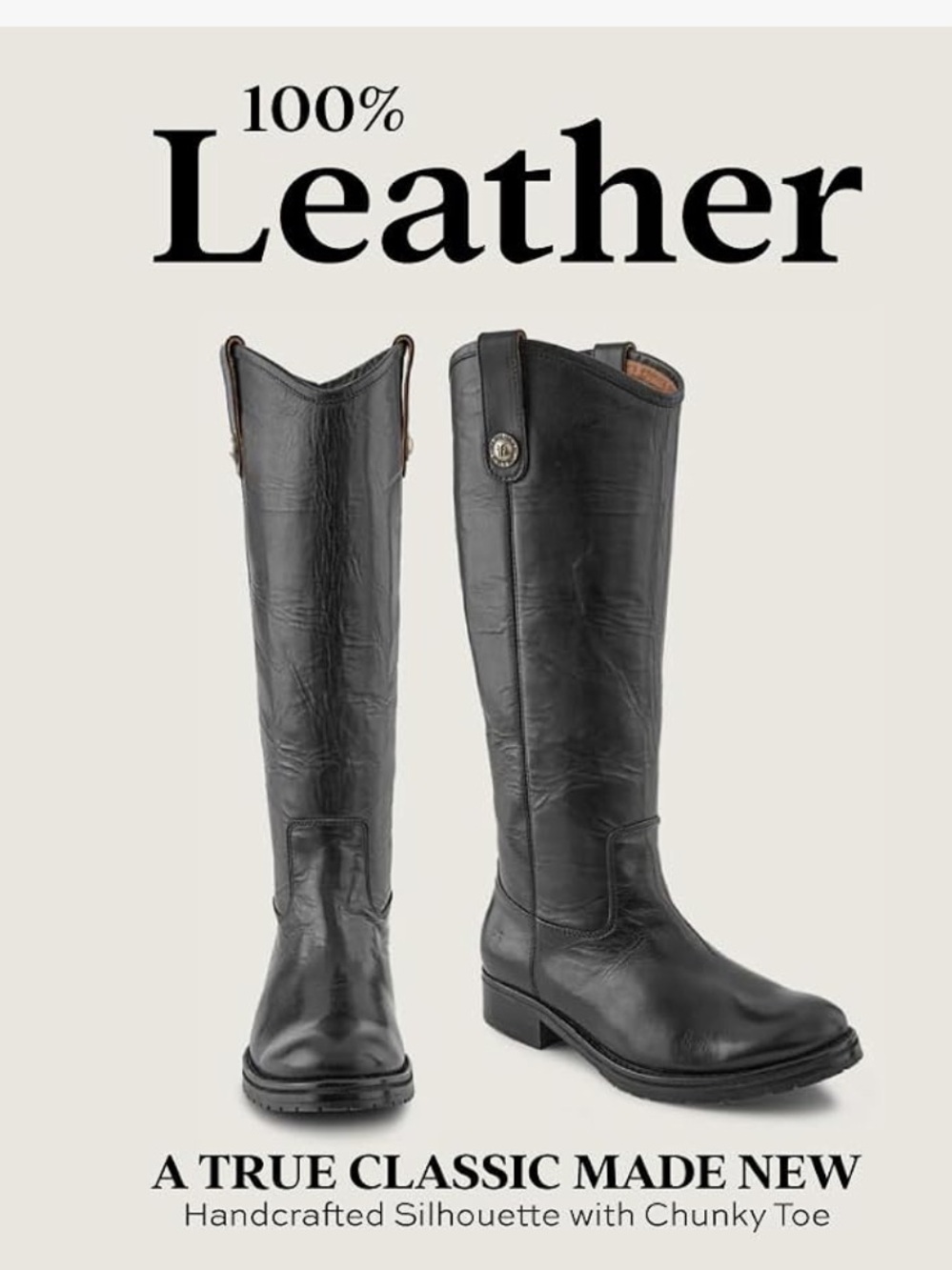 Frye 100% Leather Melissa Women's Tall Black Riding Boots Equestrian Sz 11